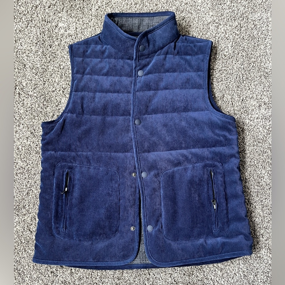 Vineyard Vines Blue Quilted Vest - Boys